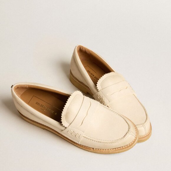 Golden Goose Jerry Loafer Butter White EU 37 - Picture 1 of 12